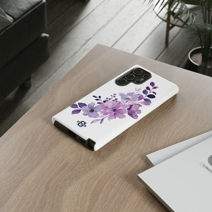 Limited Edition Floral Purple Phone Case | Prosperity Subliminals | Protective Hard Cover | Exclusive Collector's item
