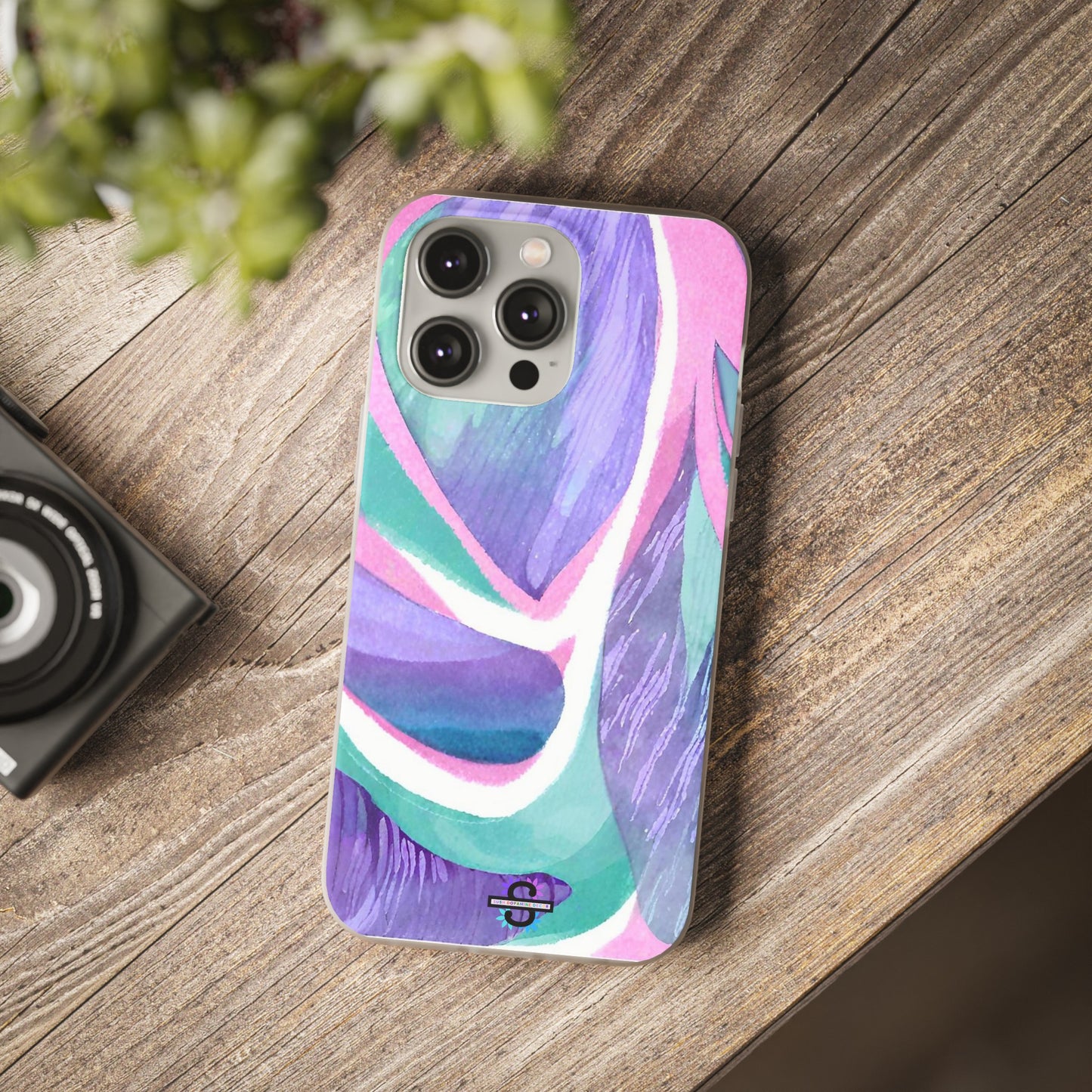 Purple Blue Green Pattern Phone cover