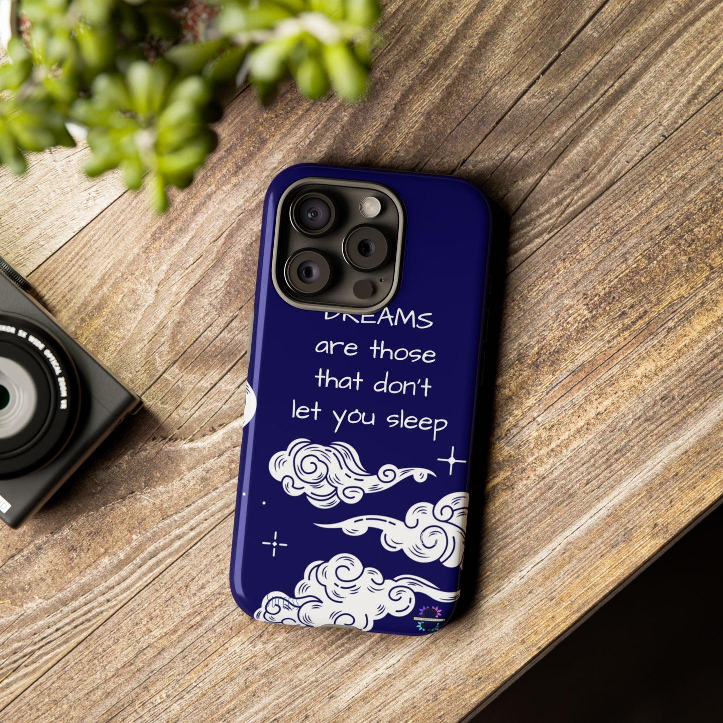 Limited Edition | Royal Blue Phone Case with Motivational Quote – Cloud Design Slim Protective Cover with Dual Layer Protection | Success Subliminals | Motivational Quote