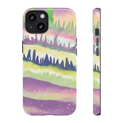 Limited Edition | Subliminals for good grades | Beautiful Abstract Landscape Phone Case – Nature Design Mobile Cover with Dual Protection
