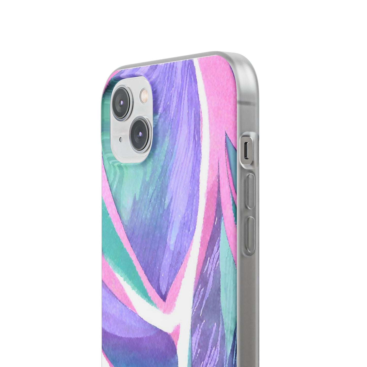 Subliminals for Prosperity | Purple Blue Green Pattern Phone cover | World's first Subliminals Brand | Sush Dopamine Decor