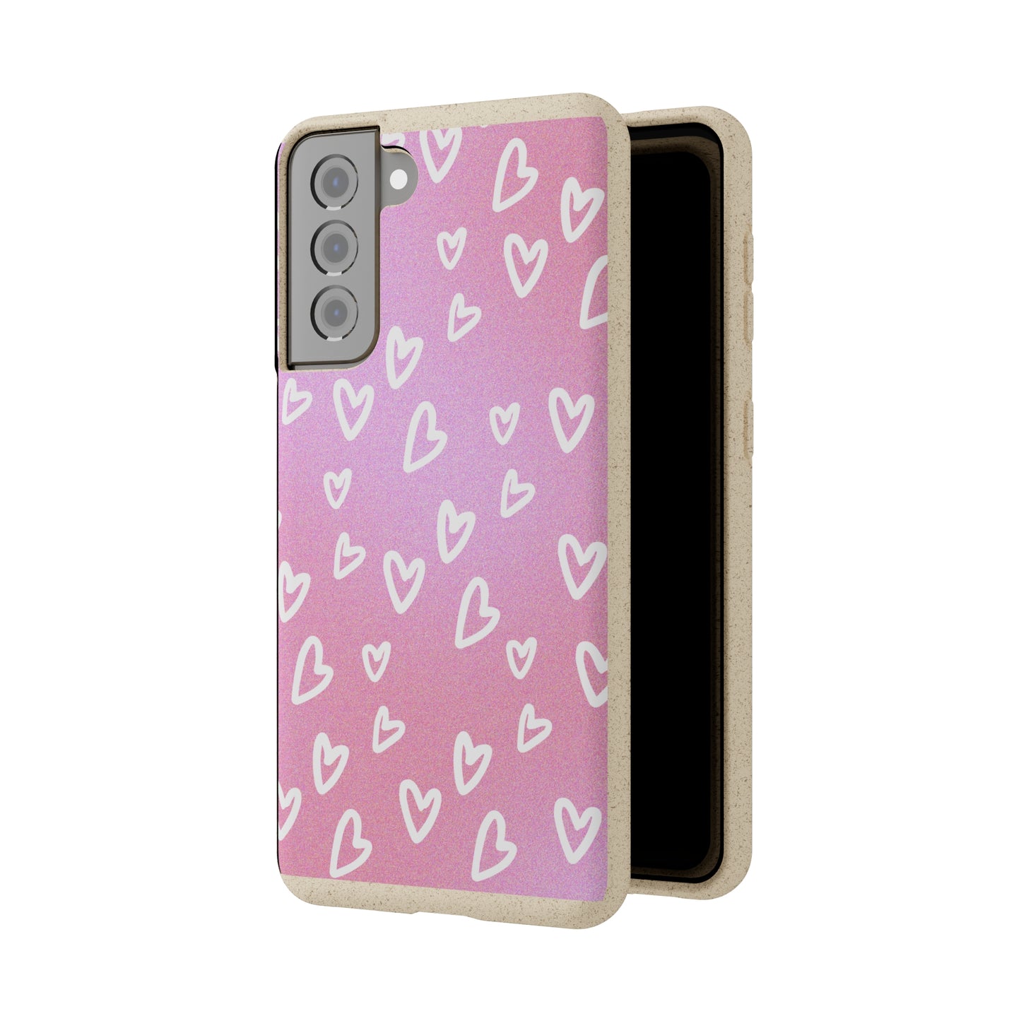 Eco friendly Heart print Mobile Case