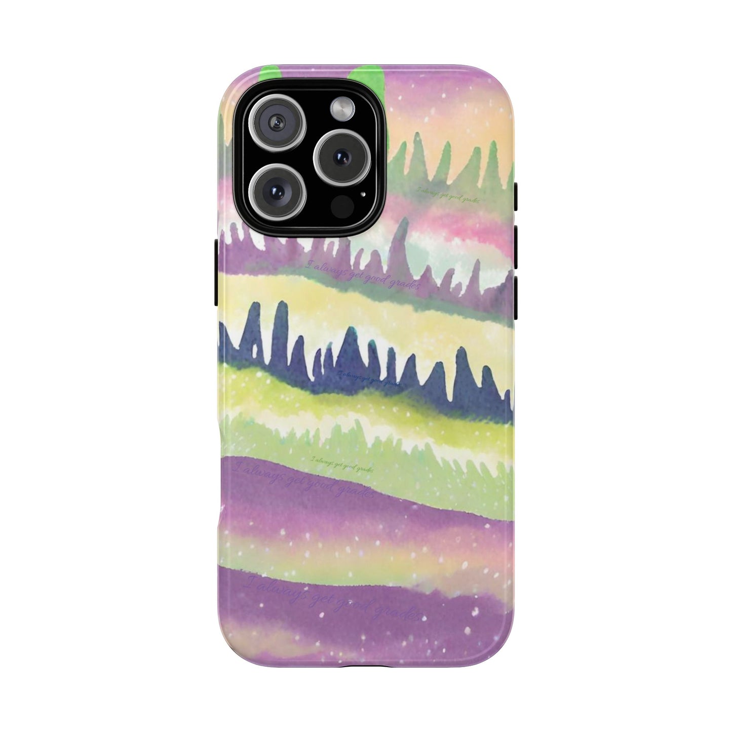 Limited Edition | Subliminals for good grades | Beautiful Abstract Landscape Phone Case – Nature Design Mobile Cover with Dual Protection