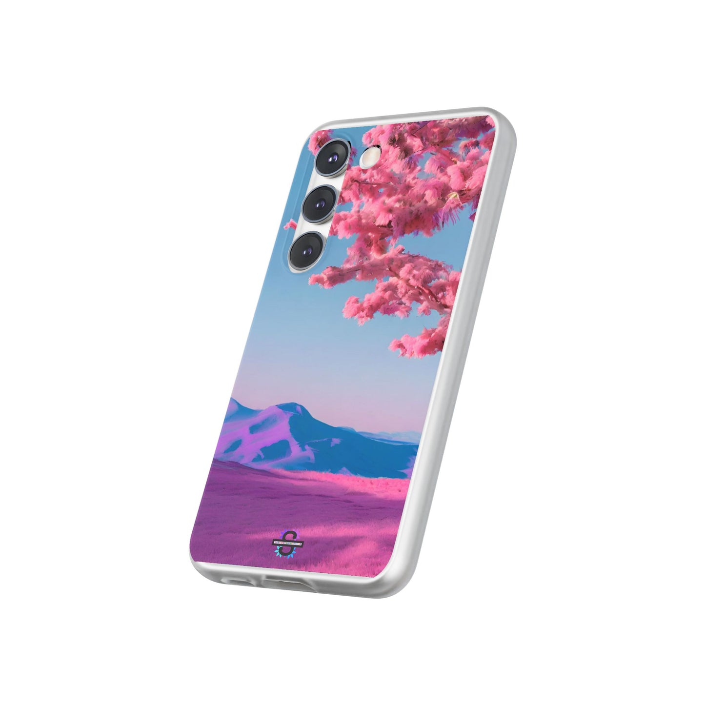 Flexi Pink landscape cherry blossom Phone case | Mobile cover