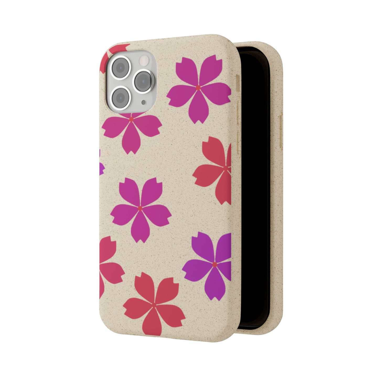 Eco friendly Red floral Phone case