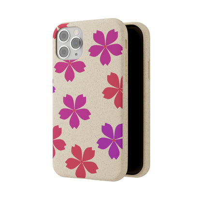 Eco friendly Red floral Phone case