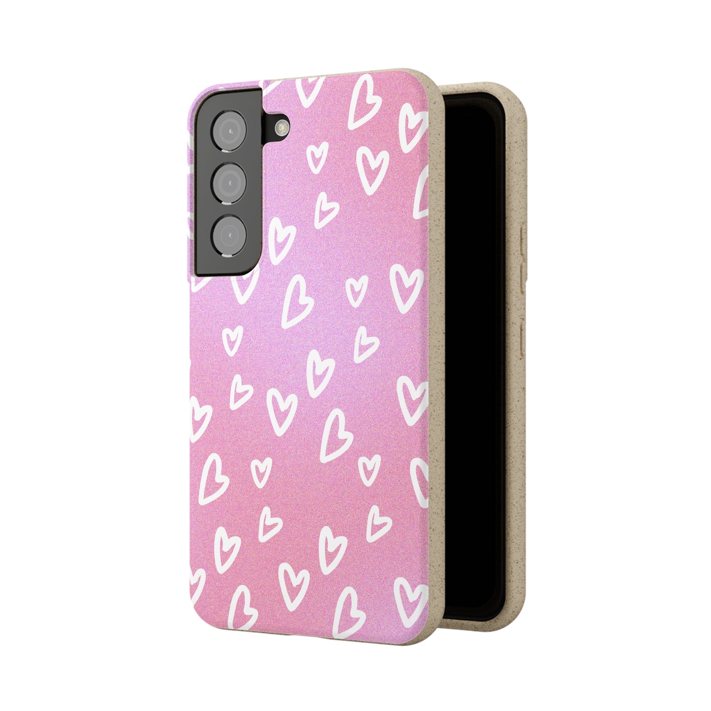 Eco friendly Heart print Mobile Case