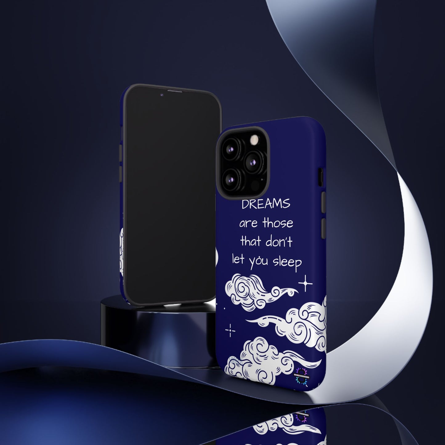 Limited Edition | Royal Blue Phone Case with Motivational Quote – Cloud Design Slim Protective Cover with Dual Layer Protection | Success Subliminals | Motivational Quote