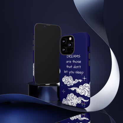Limited Edition | Royal Blue Phone Case with Motivational Quote – Cloud Design Slim Protective Cover with Dual Layer Protection | Success Subliminals | Motivational Quote
