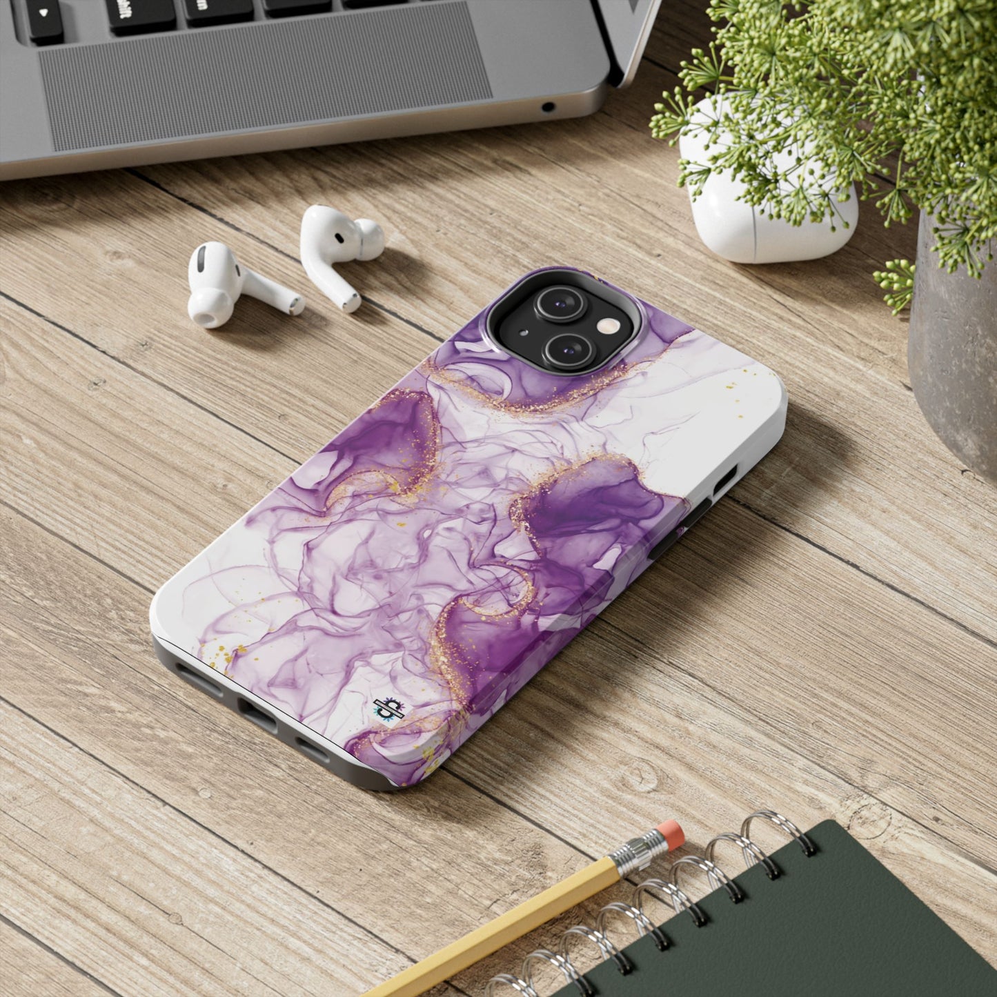 Purple White gold marble Tough Phone Case | Mobile cover