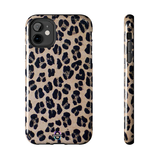 Black and Brown Mobile Cover, Leopard Print, Stylish Mobile Case, Accessories