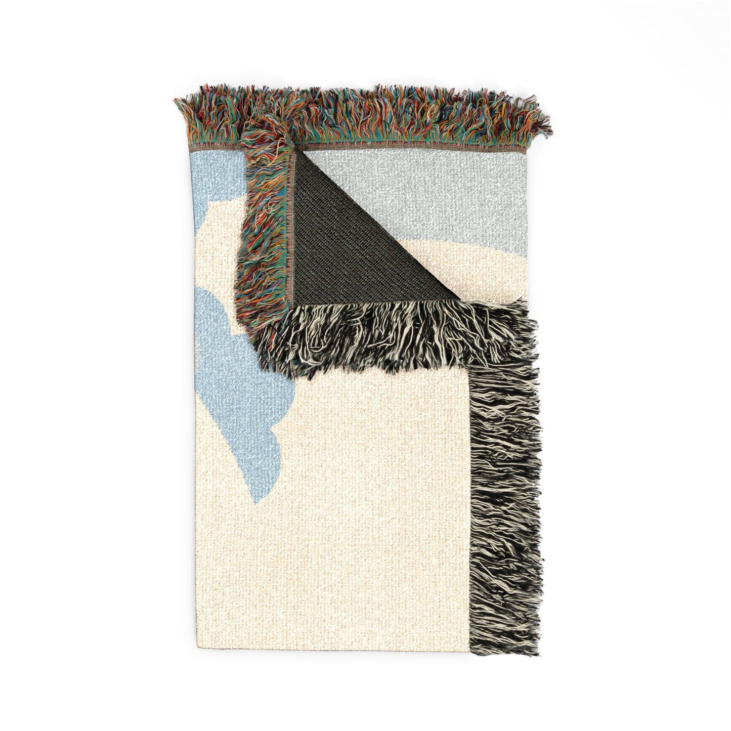 Woven Throw Blanket.  Retro Motivational Home Decor. Quote "Think It. Want It. Get It." Antique feel. Motivational conscious gift.