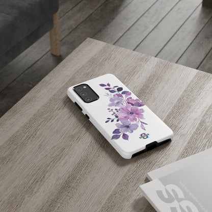 Limited Edition Floral Purple Phone Case | Prosperity Subliminals | Protective Hard Cover | Exclusive Collector's item