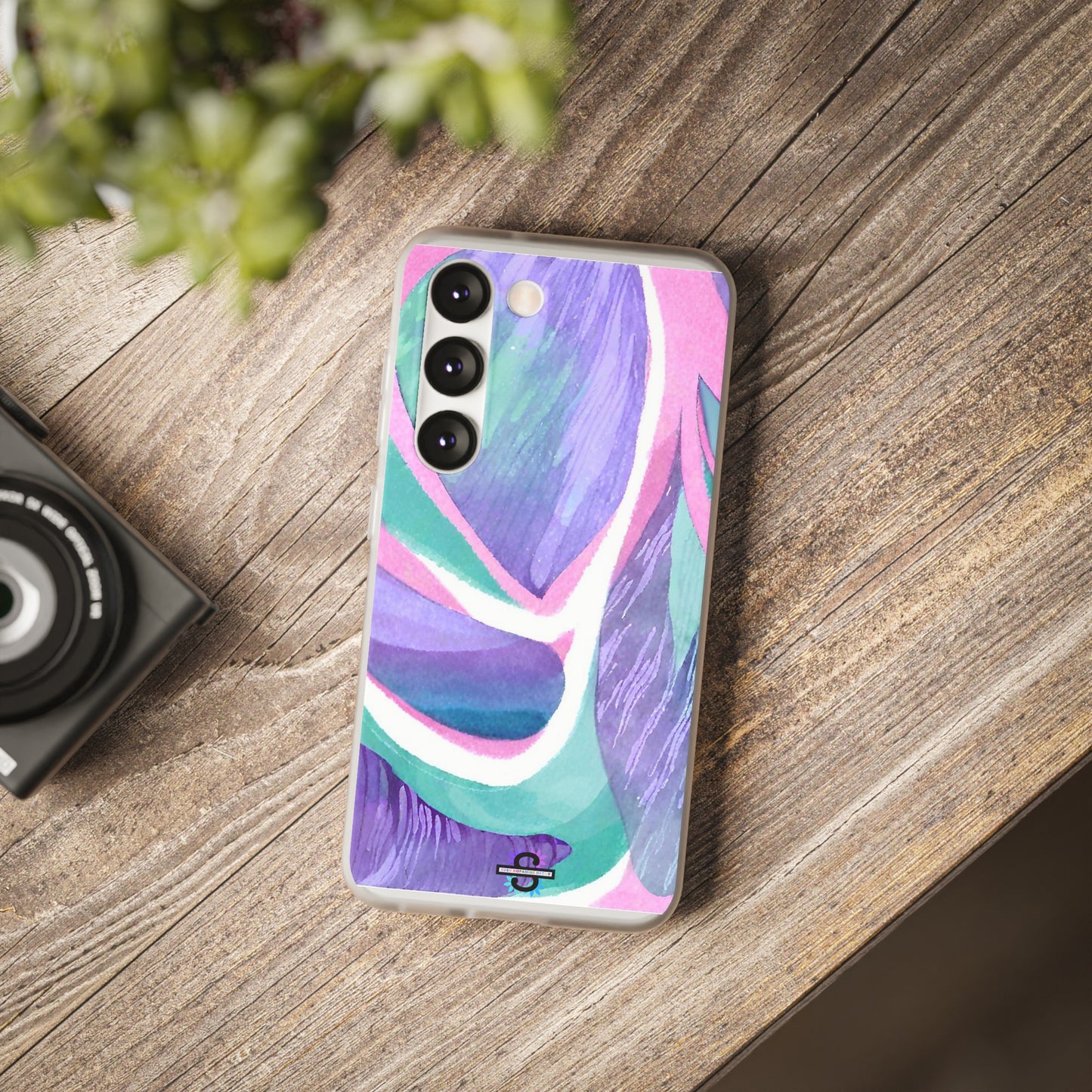 Purple Blue Green Pattern Phone cover