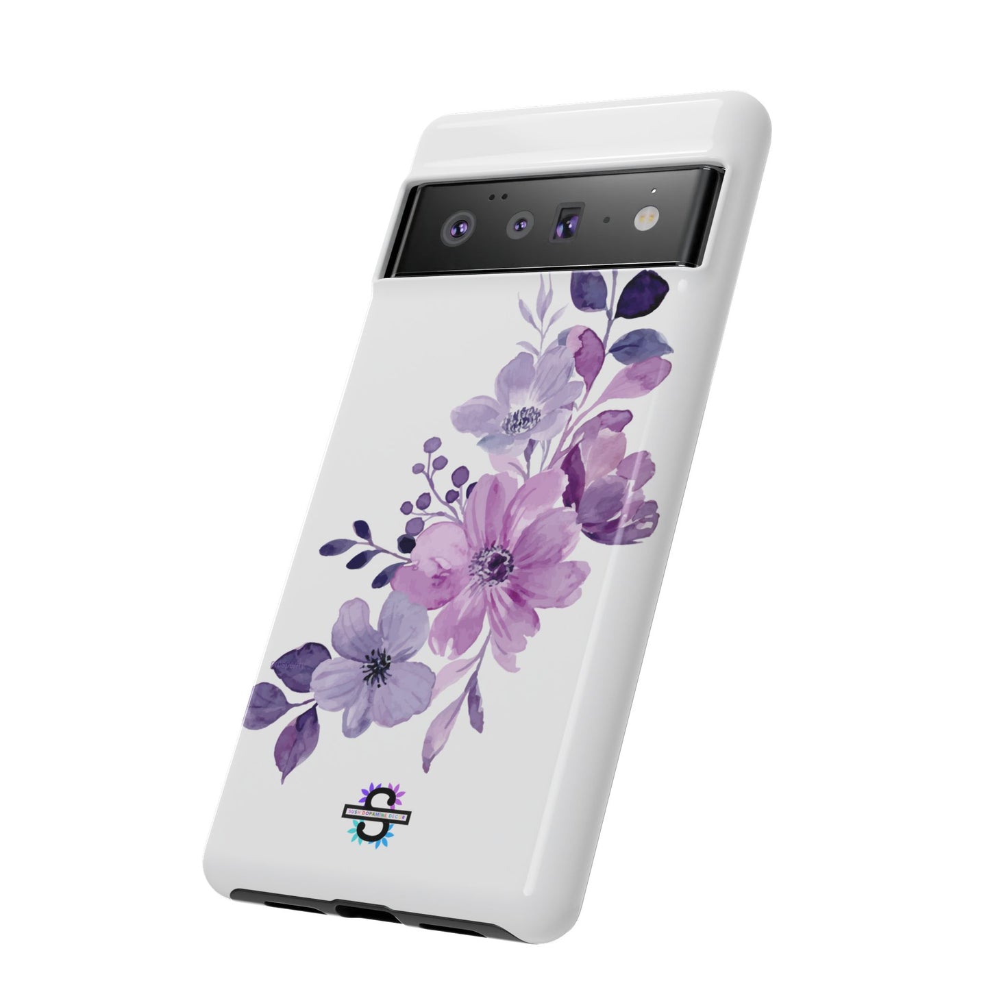 Limited Edition Floral Purple Phone Case | Prosperity Subliminals | Protective Hard Cover | Exclusive Collector's item