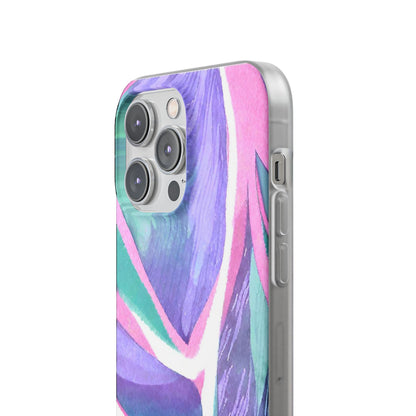 Subliminals for Prosperity | Purple Blue Green Pattern Phone cover | World's first Subliminals Brand | Sush Dopamine Decor