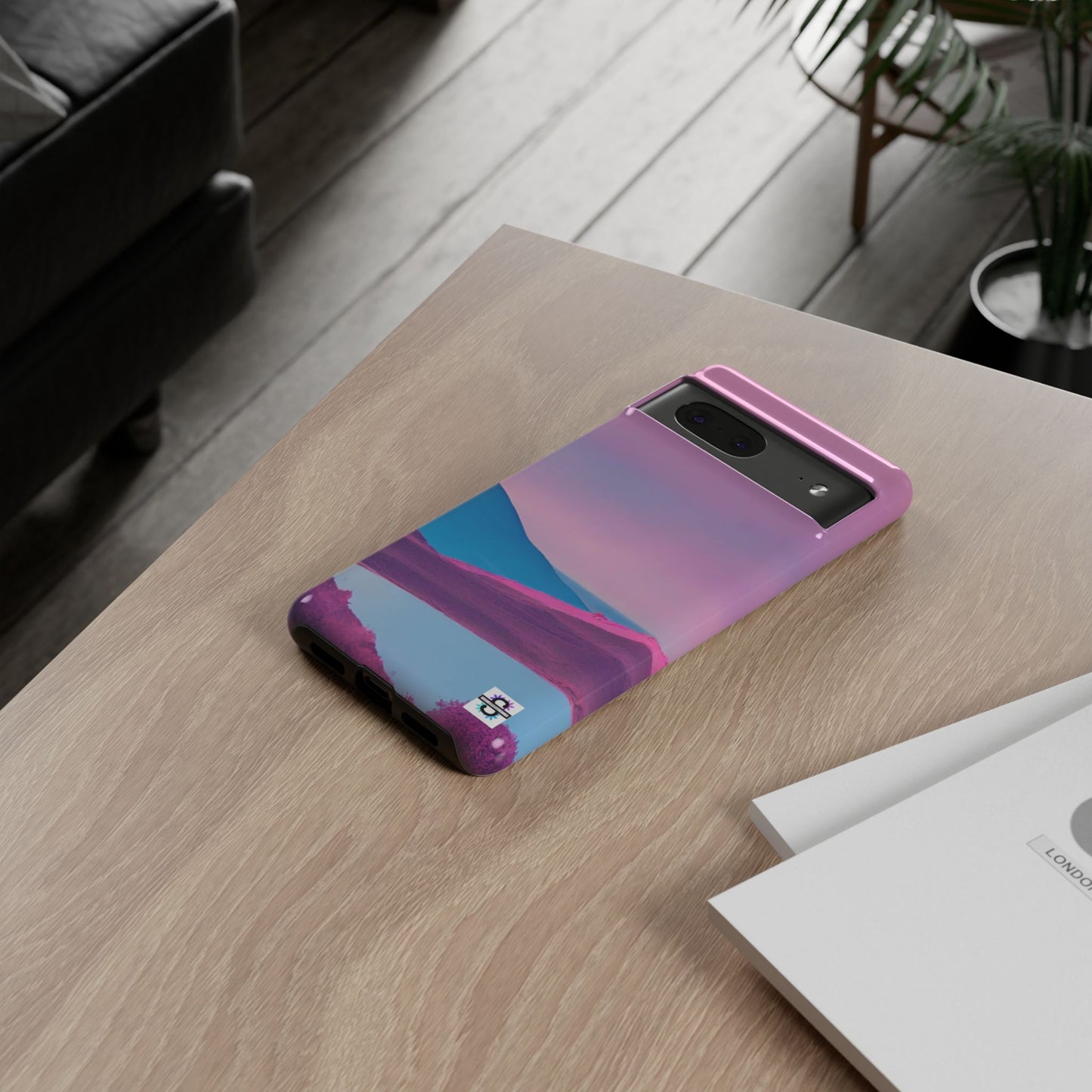 Pink Blue landscape design Phone cover | Mobile case