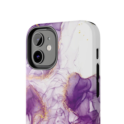 Purple White gold marble Tough Phone Case | Mobile cover