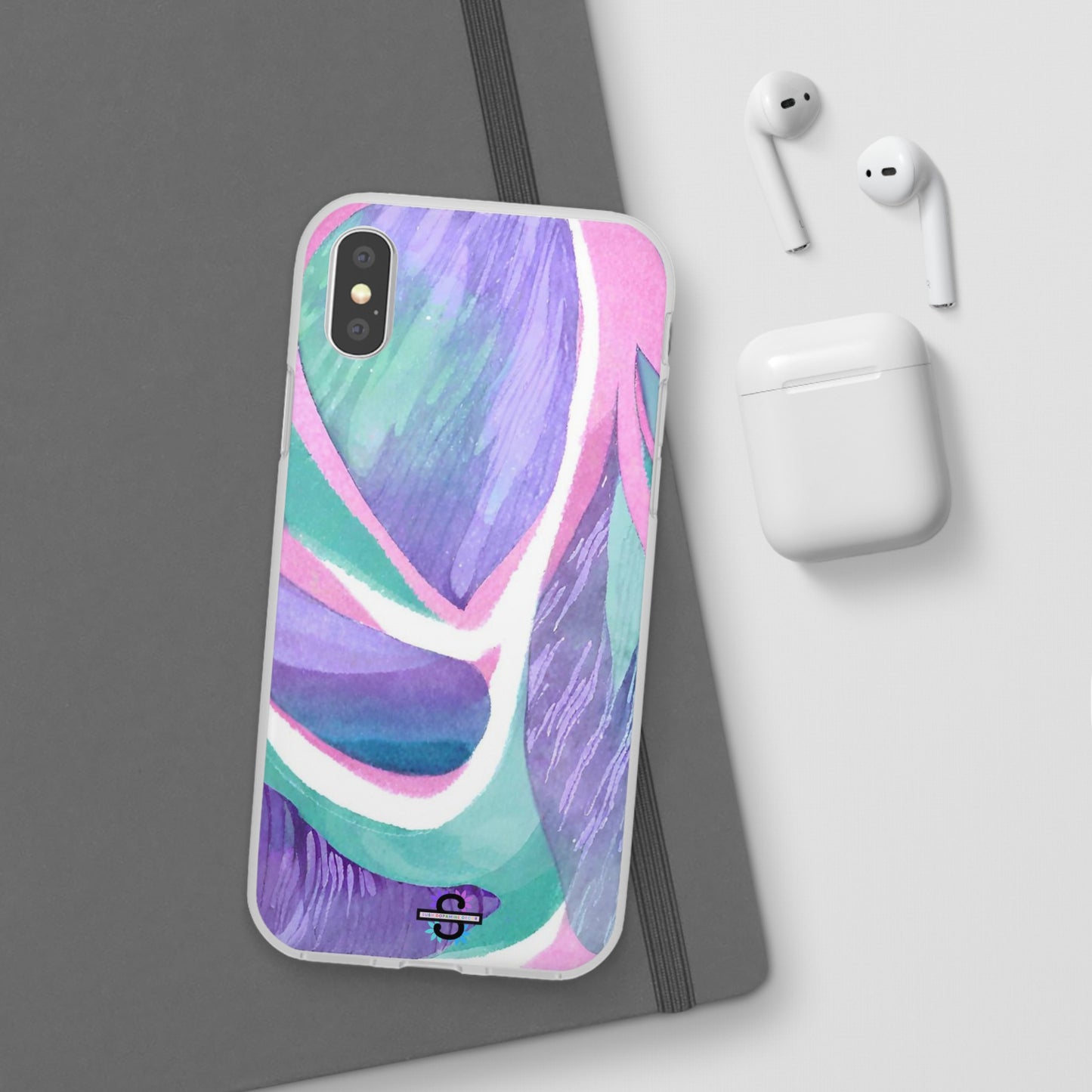 Purple Blue Green Pattern Phone cover