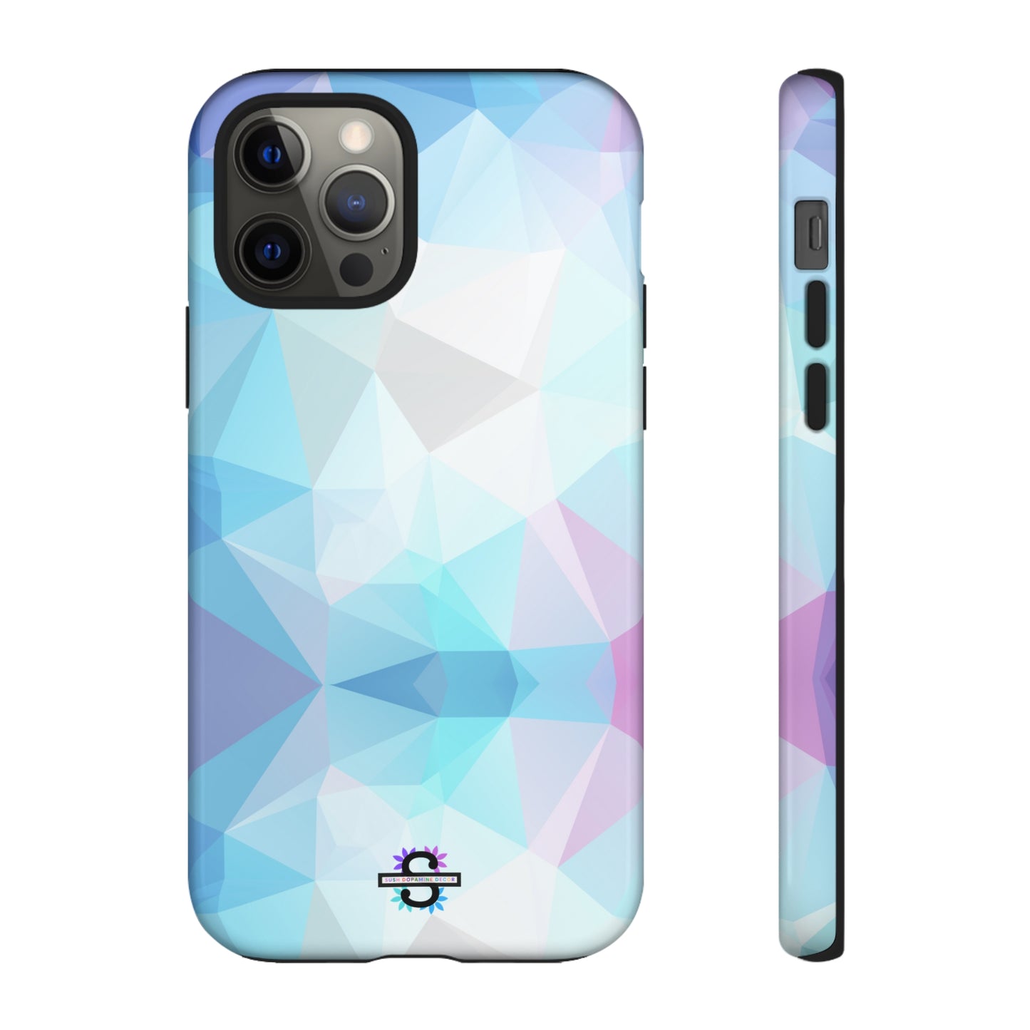 Geometric Blue Phone Cover