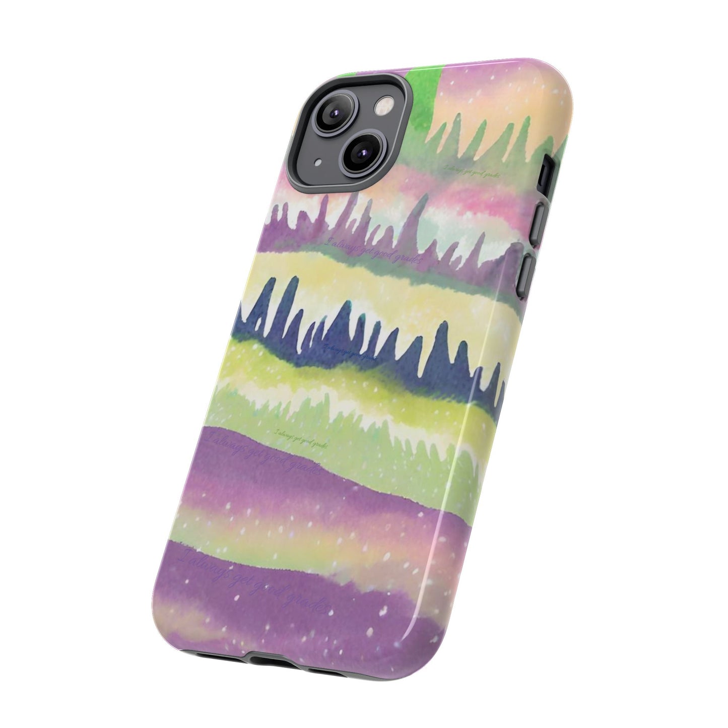 Limited Edition | Subliminals for good grades | Beautiful Abstract Landscape Phone Case – Nature Design Mobile Cover with Dual Protection