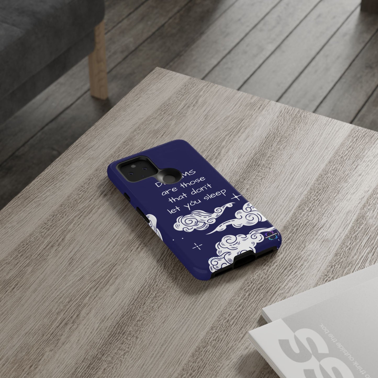 Limited Edition | Royal Blue Phone Case with Motivational Quote – Cloud Design Slim Protective Cover with Dual Layer Protection | Success Subliminals | Motivational Quote