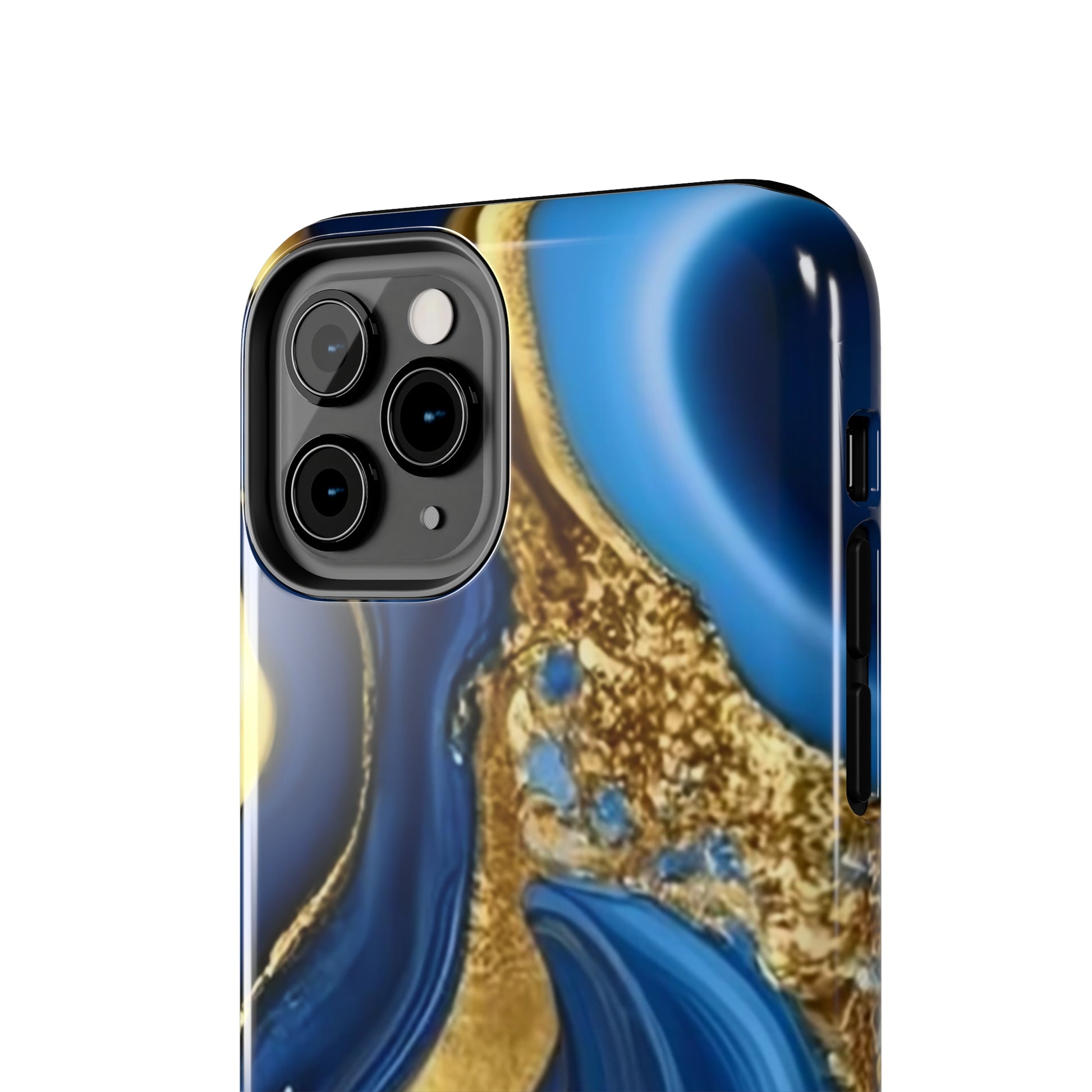 Royal Blue Gold Marble Phone Case | Mobile coverSush Dopamine Decor