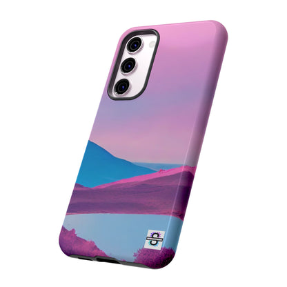 Pink Blue landscape design Phone cover | Mobile case