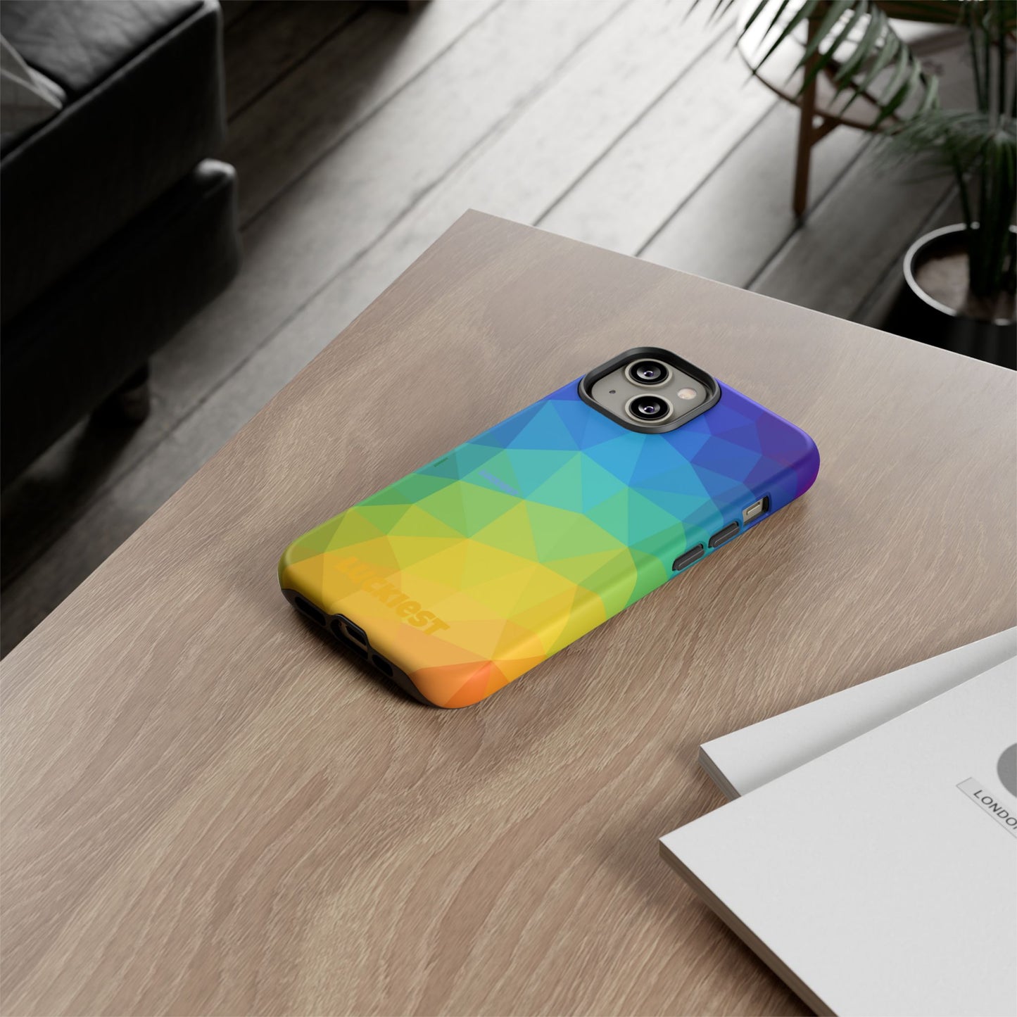 Chromatic Geometric Phone Cover | Mobile Cover  | Luckiest person alive subliminal