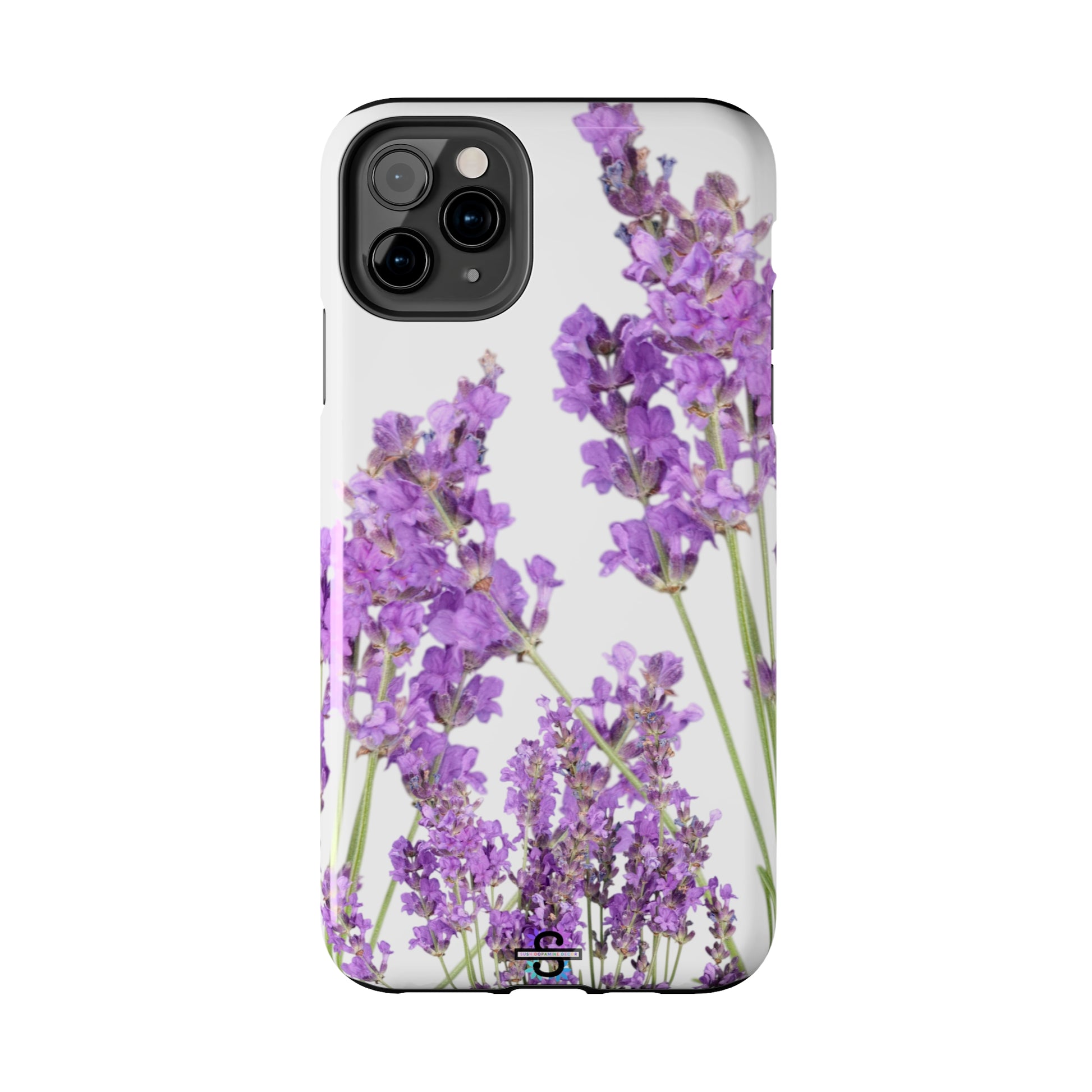 Purple Lavender print cute Phone Cover, Mobile case, iPhone 7 to iPhone15 AvailableSush Dopamine Decor