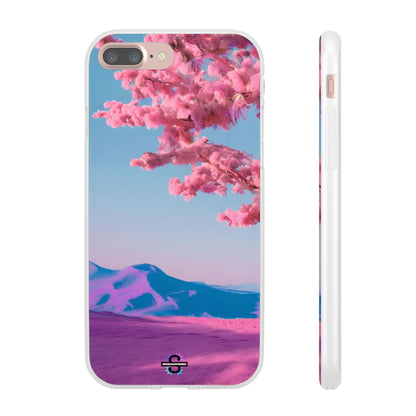 Flexi Pink landscape cherry blossom Phone case | Mobile cover