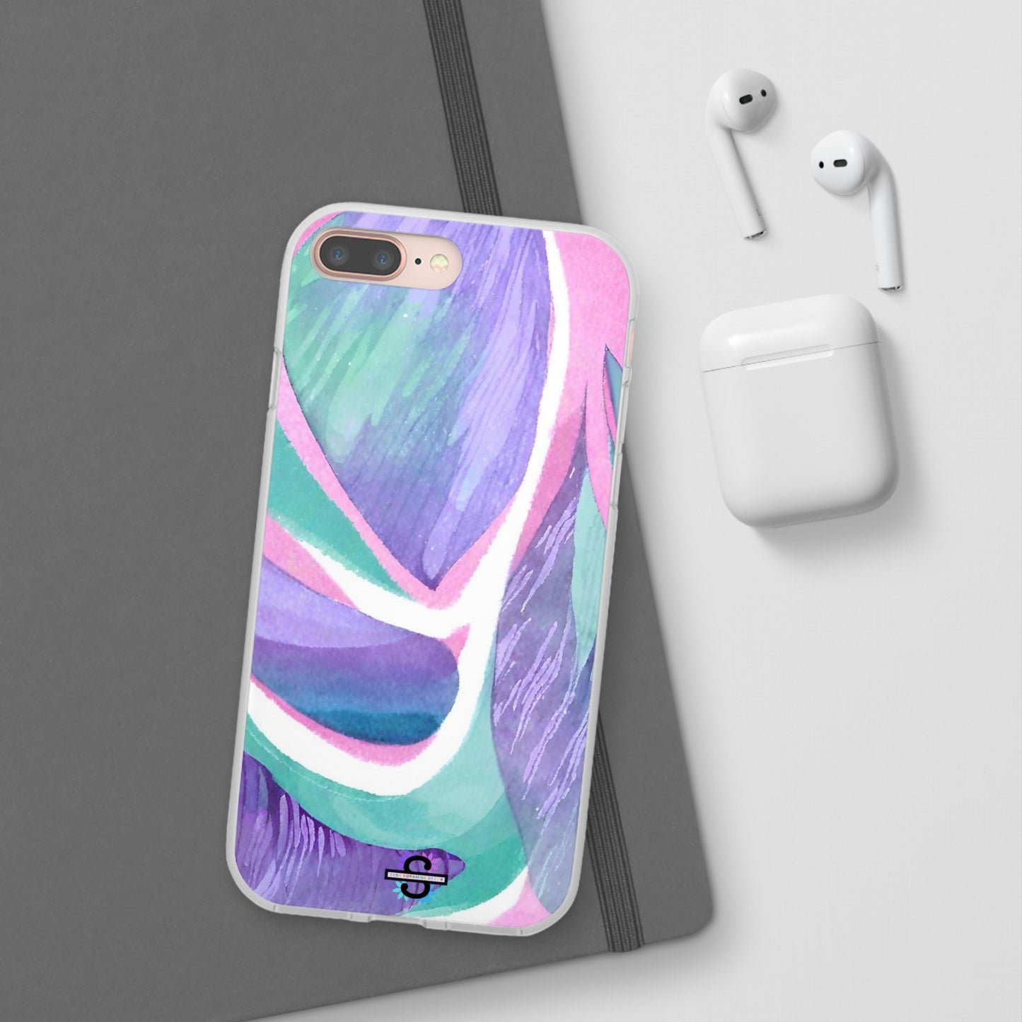 Purple Blue Green Pattern Phone cover