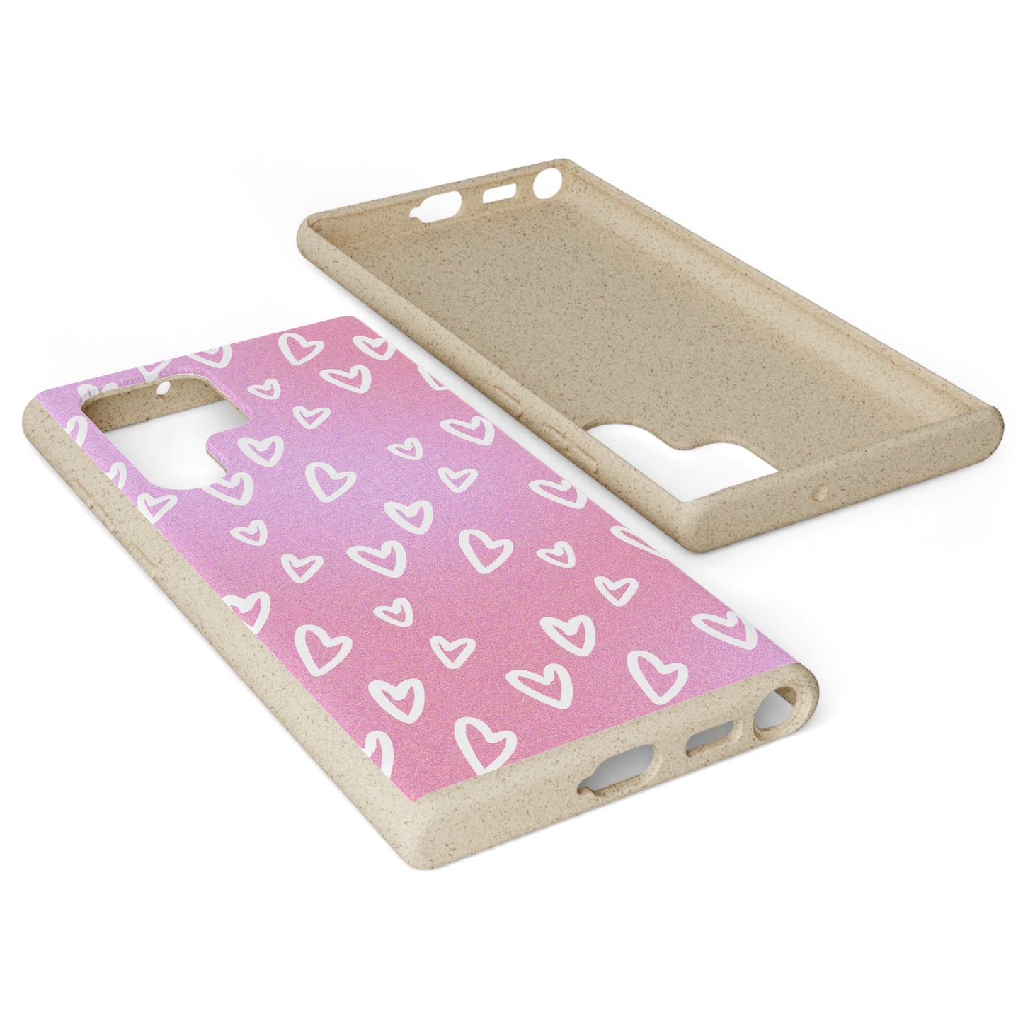 Eco friendly Heart print Mobile Case