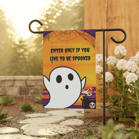 Halloween Garden & House Banner, Enter only if you like to be spooked!