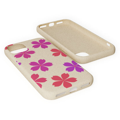 Eco friendly Red floral Phone case