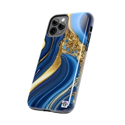 Royal Blue Gold Marble Phone Case | Mobile cover