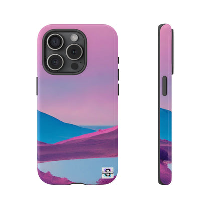 Pink Blue landscape design Phone cover | Mobile case