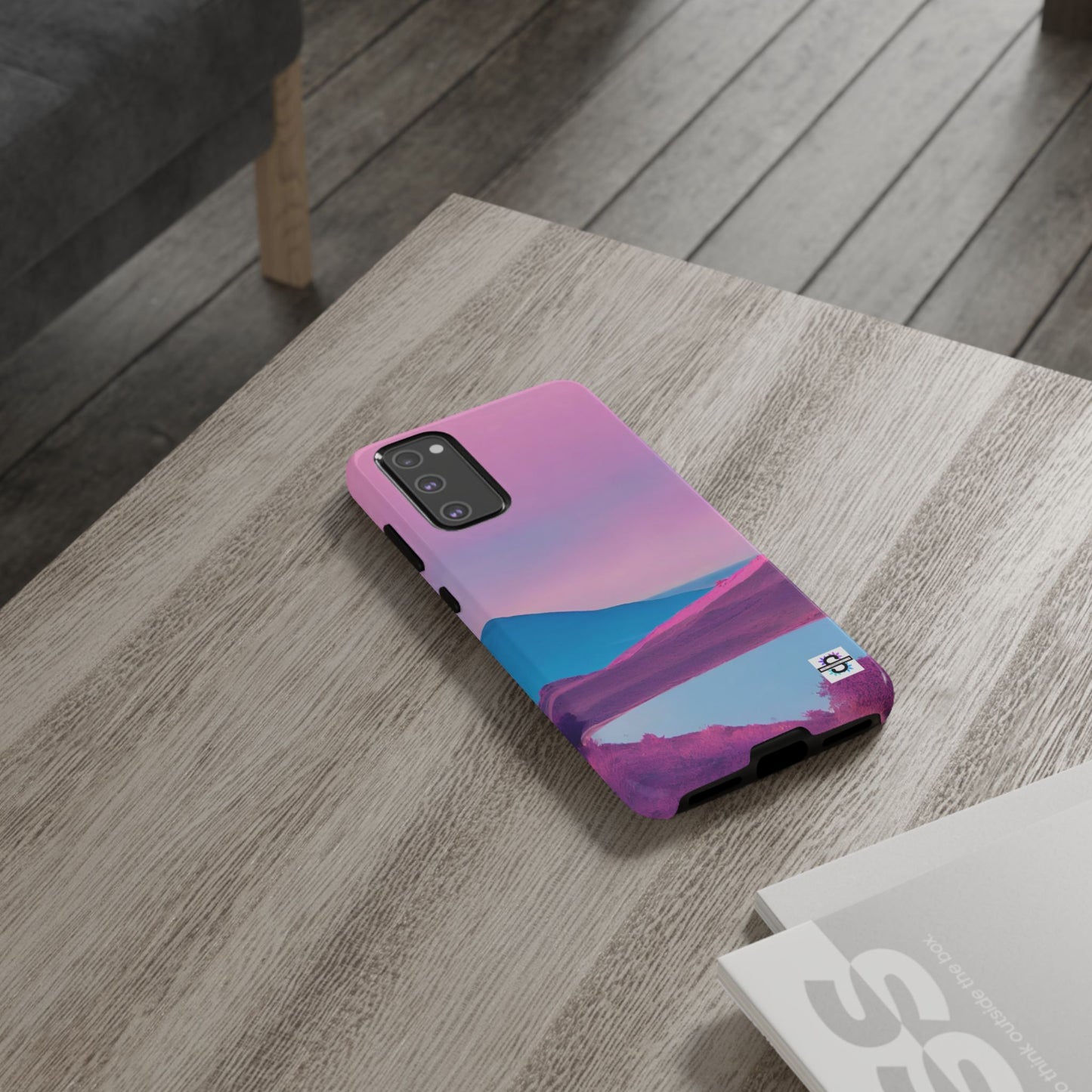 Pink Blue landscape design Phone cover | Mobile case