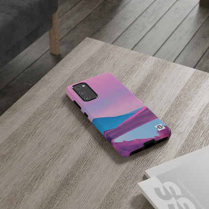 Pink Blue landscape design Phone cover | Mobile case