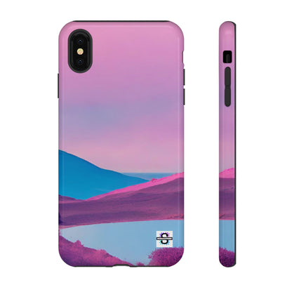 Pink Blue landscape design Phone cover | Mobile case