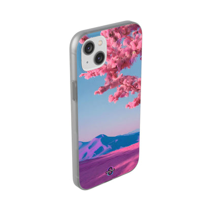 Flexi Pink landscape cherry blossom Phone case | Mobile cover