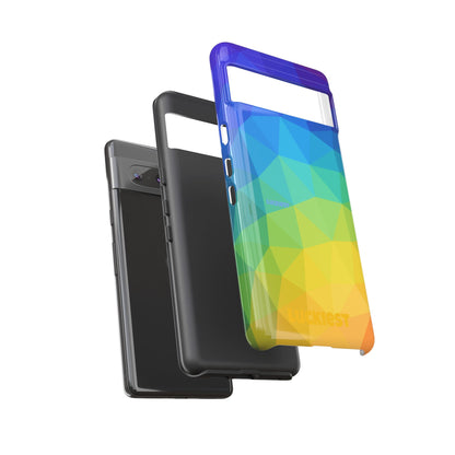 Chromatic Geometric Phone Cover | Mobile Cover  | Luckiest person alive subliminal