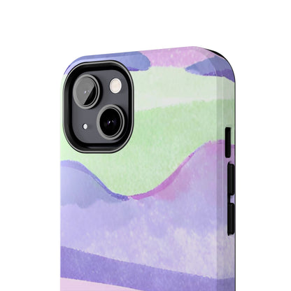 Vibrant Defenders: Amazing Pink Green Purple Blue Tough Phone Case | Mobile covers