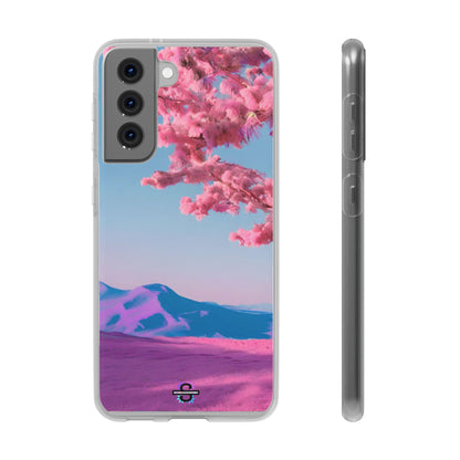 Flexi Pink landscape cherry blossom Phone case | Mobile cover