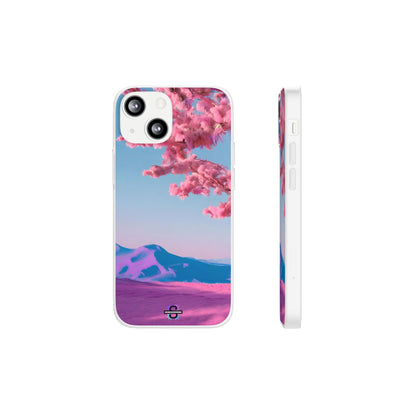 Flexi Pink landscape cherry blossom Phone case | Mobile cover