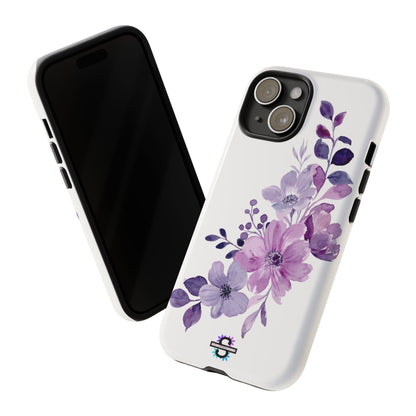 Limited Edition Floral Purple Phone Case | Prosperity Subliminals | Protective Hard Cover | Exclusive Collector's item