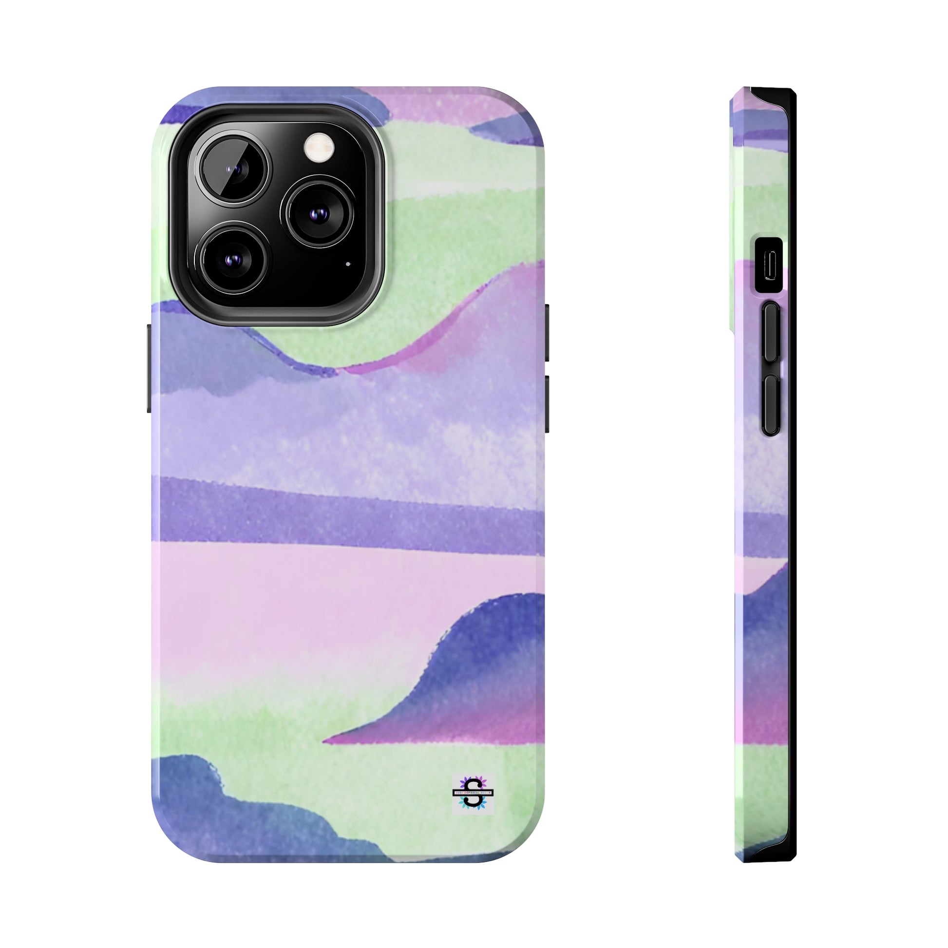 Vibrant Defenders: Amazing Pink Green Purple Blue Tough Phone Case | Mobile coversSush Dopamine Decor