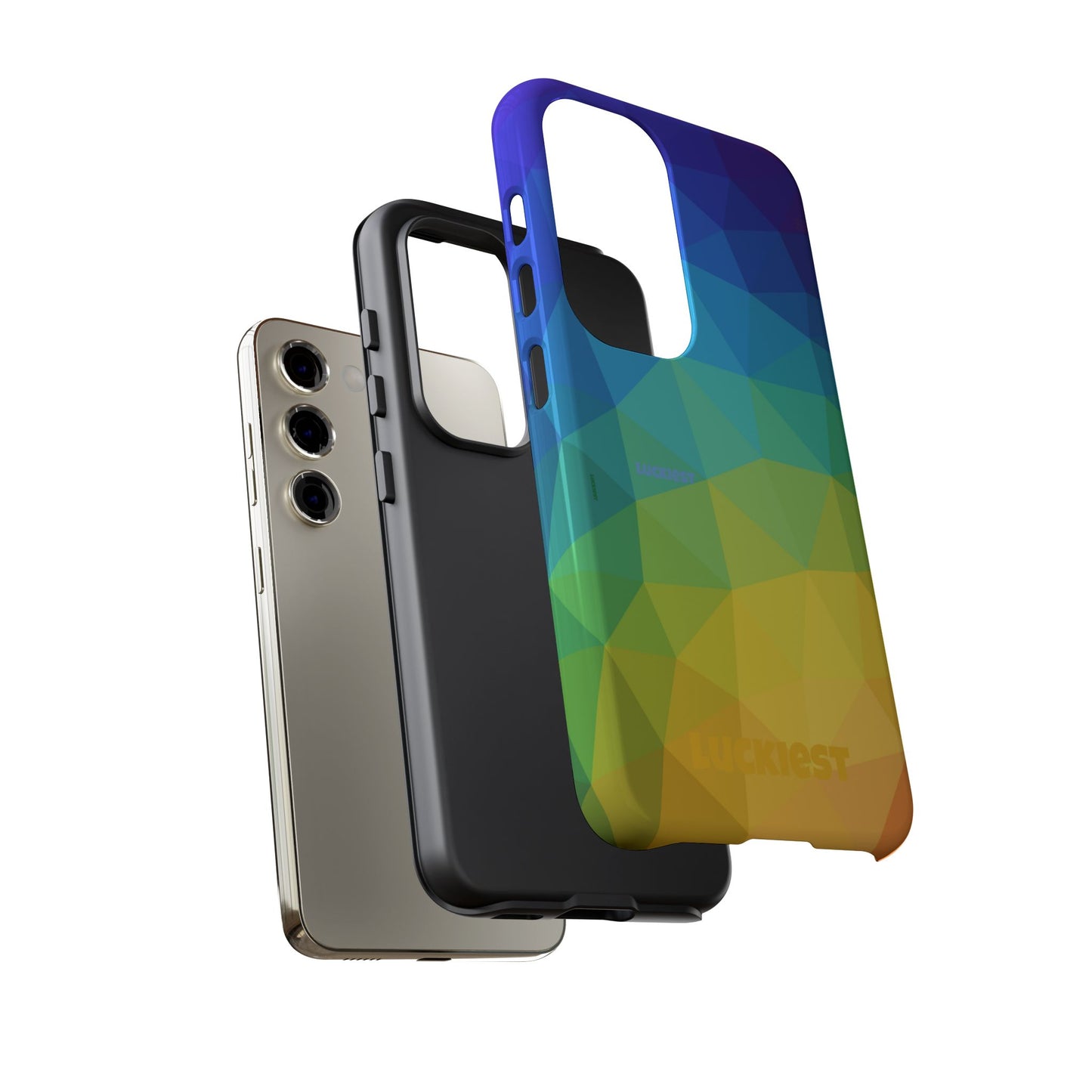 Chromatic Geometric Phone Cover | Mobile Cover  | Luckiest person alive subliminal