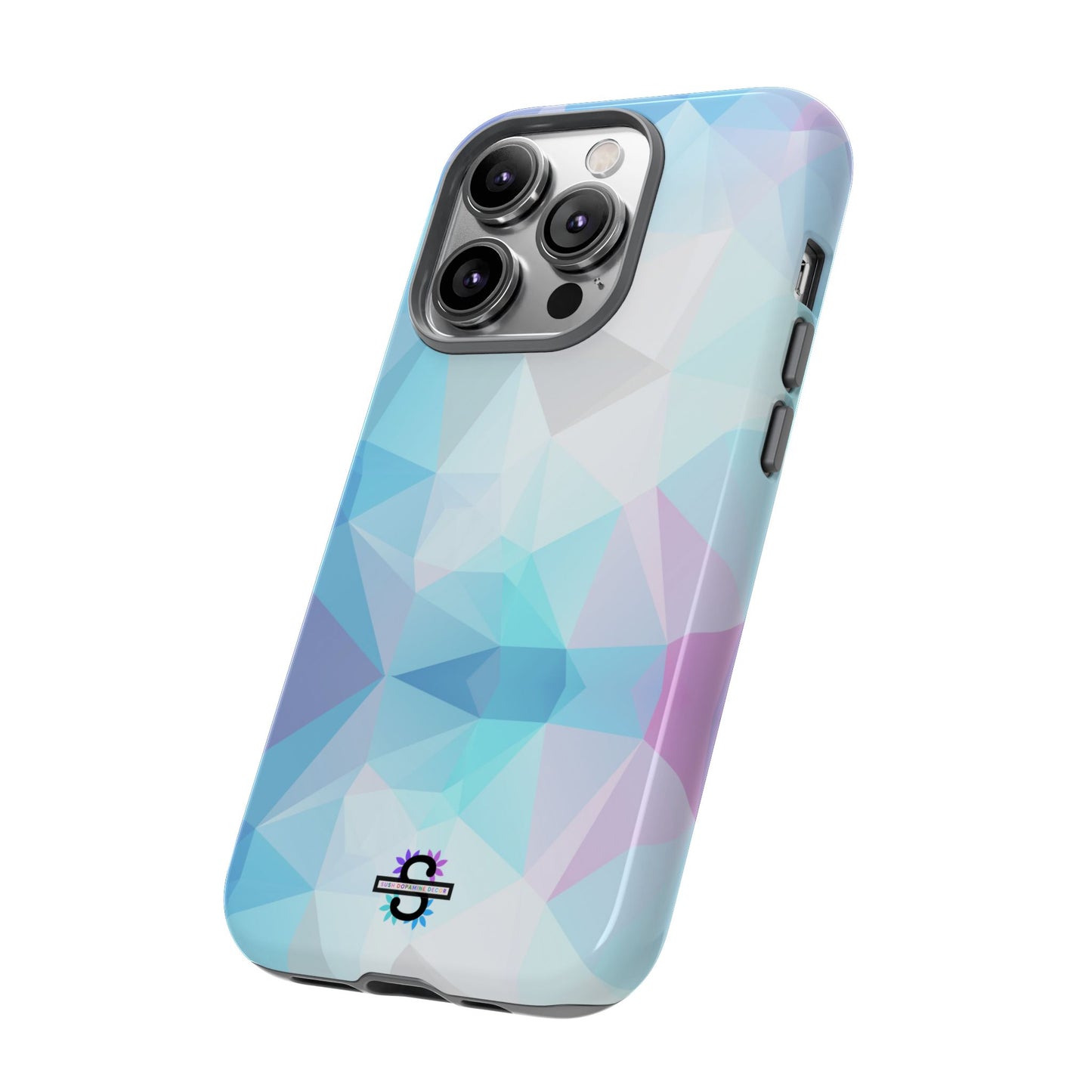 Geometric Blue Phone Cover