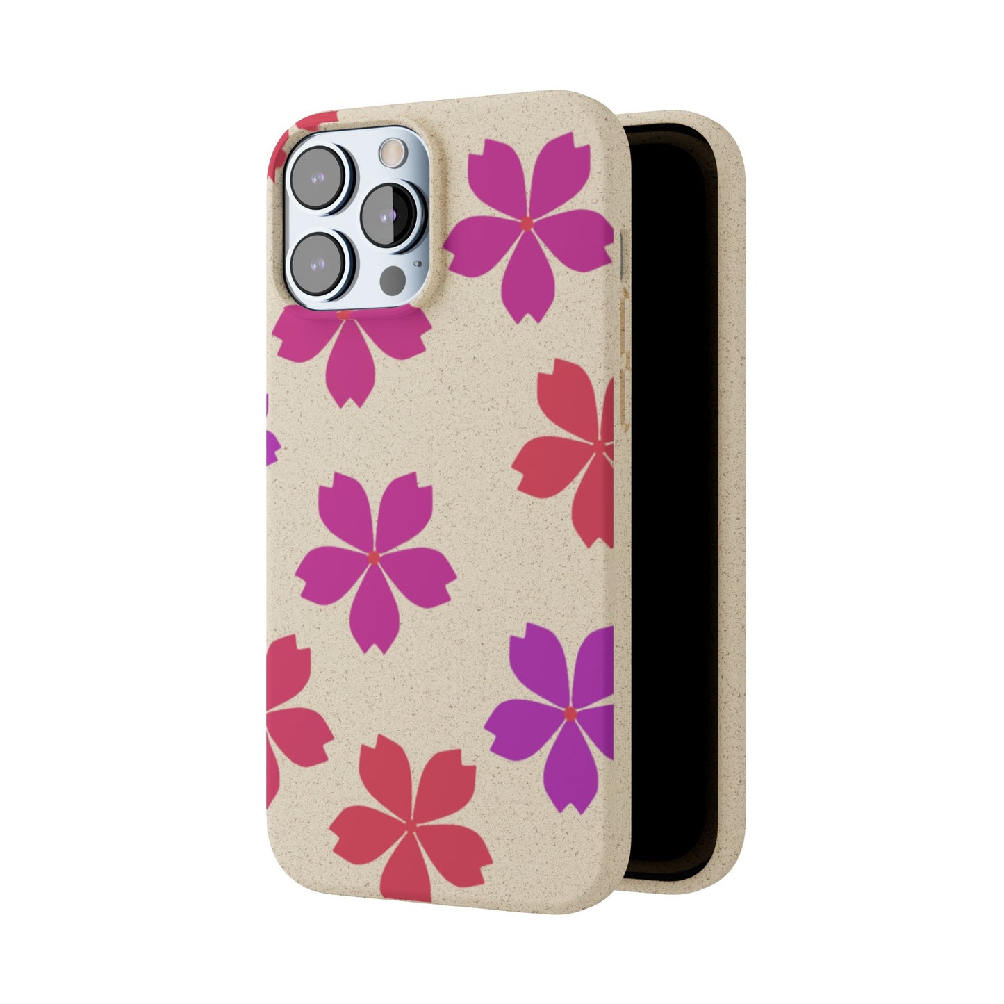 Eco friendly Red floral Phone case